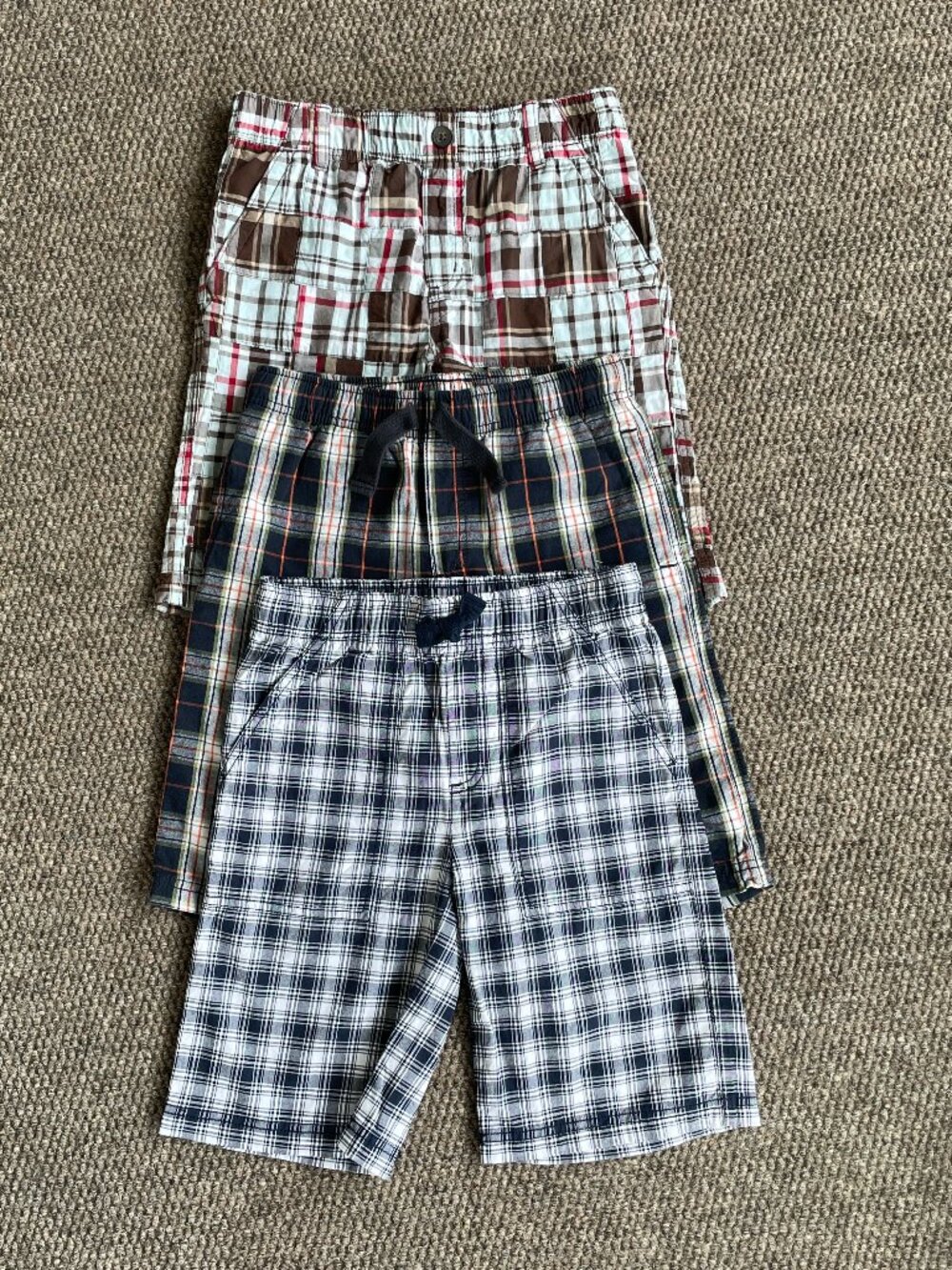 Boy's GYMBOREE Pull On Plaid Shorts Lot Size 10